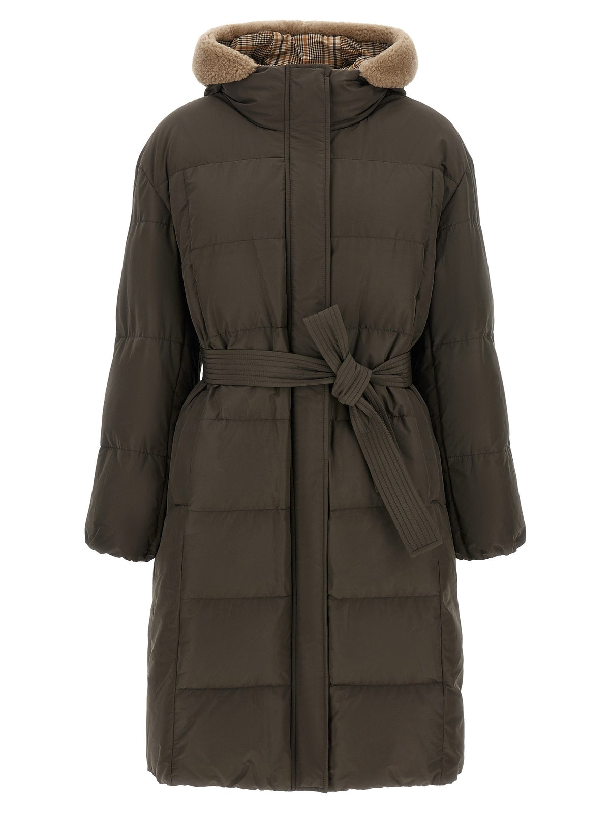Brunello Cucinelli - Boudin quilted down jacket GREEN