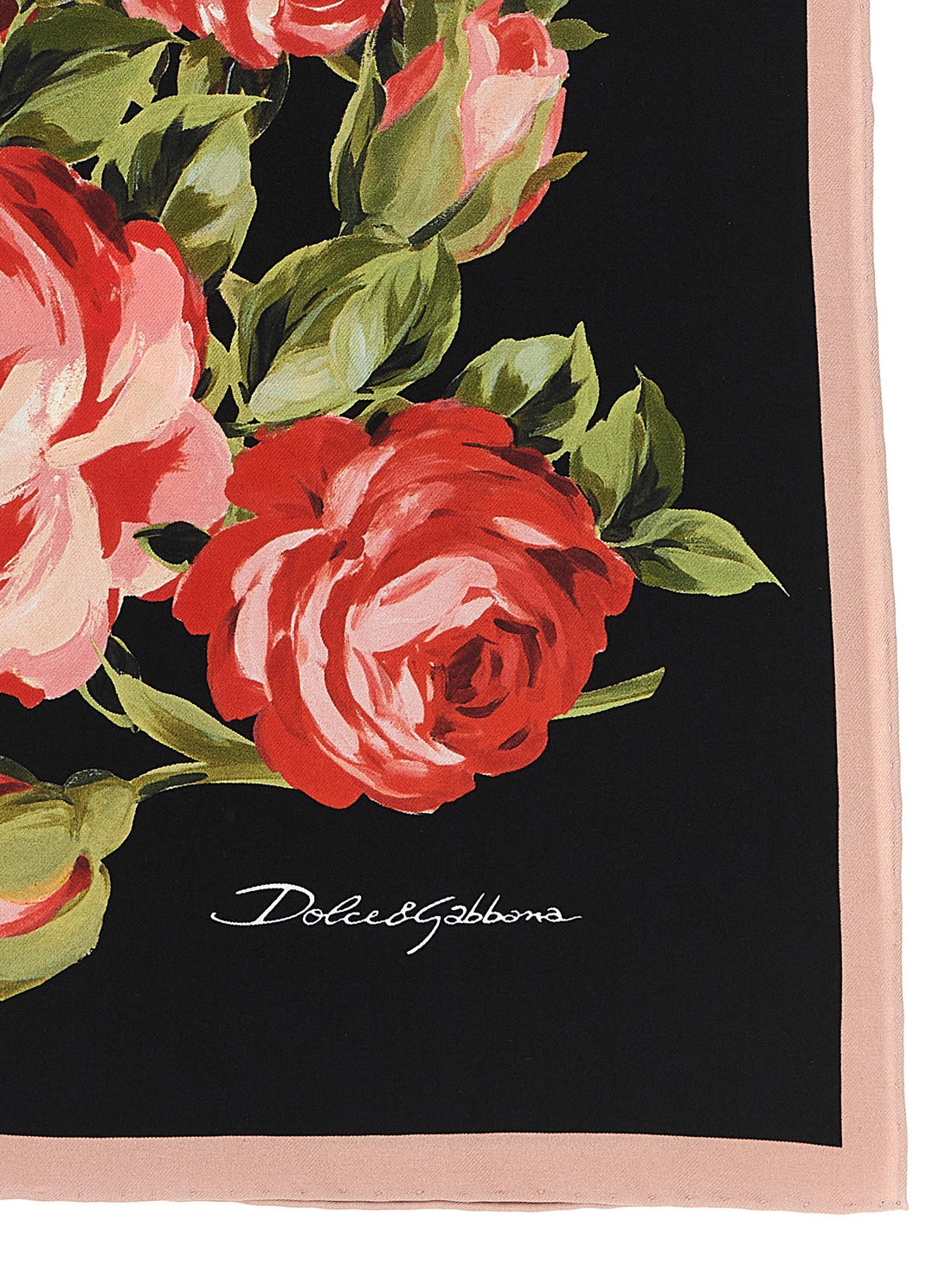 Dolce & Gabbana - 'Bouquet Rose' scarf Black U