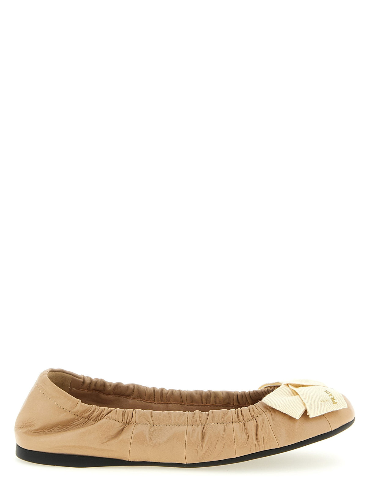 PRADA - Bow ballet flats beige