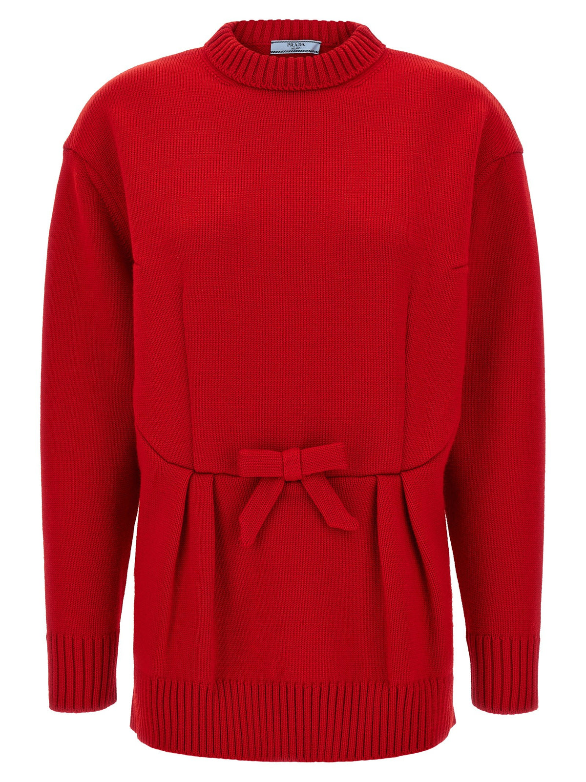 PRADA - Bow sweater Red