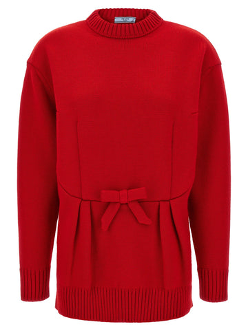 PRADA - Bow sweater Red
