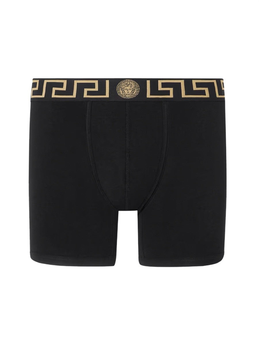 Versace - BOXER SHORTS WITH GREEK boxer-con-greca_7d37c520-ecfd-439b-93e6-9762ec595626