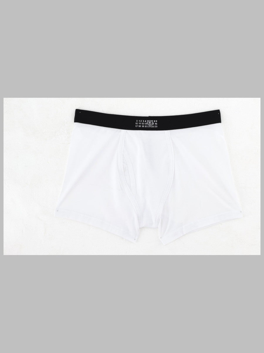 MM6 MAISON MARGIELA MM6 MAISON MARGIELA - BOXER IN COTONE CON LOGO