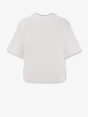 ALAIA - Boxy cotton blend t-shirt