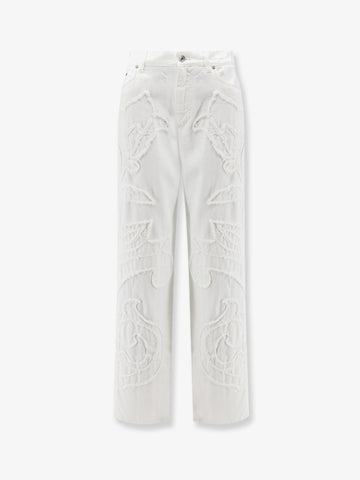 Dolce & Gabbana Boyfriend denim trousers with embroidery
