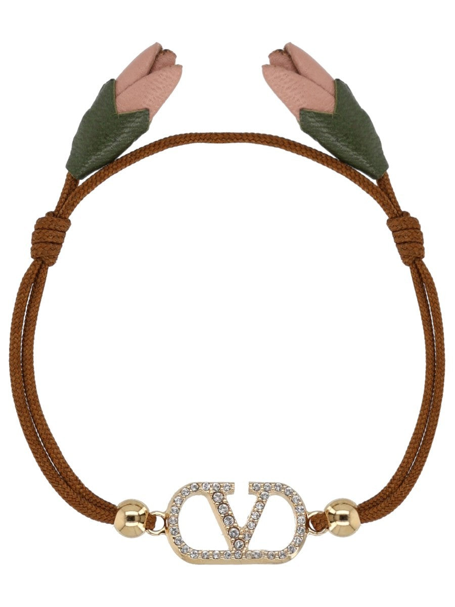 Valentino Garavani - VLogo Signature Bracelet - Brown bracciale-vlogo-signature_16b81749-2f06-4175-a87c-75f62d2f7b19
