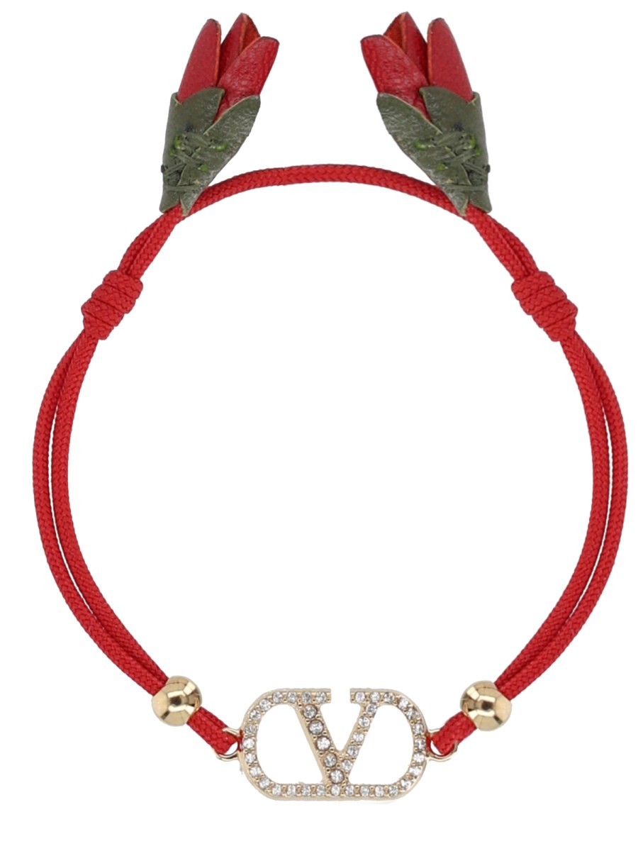 Valentino Garavani - VLogo Signature Bracelet - Red bracciale-vlogo-signature_b6a5798a-cfd3-411f-8307-9b30ecd29f0d