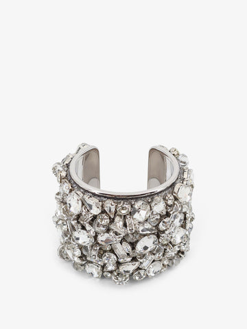 Dries Van Noten Brass bracelet with crystals