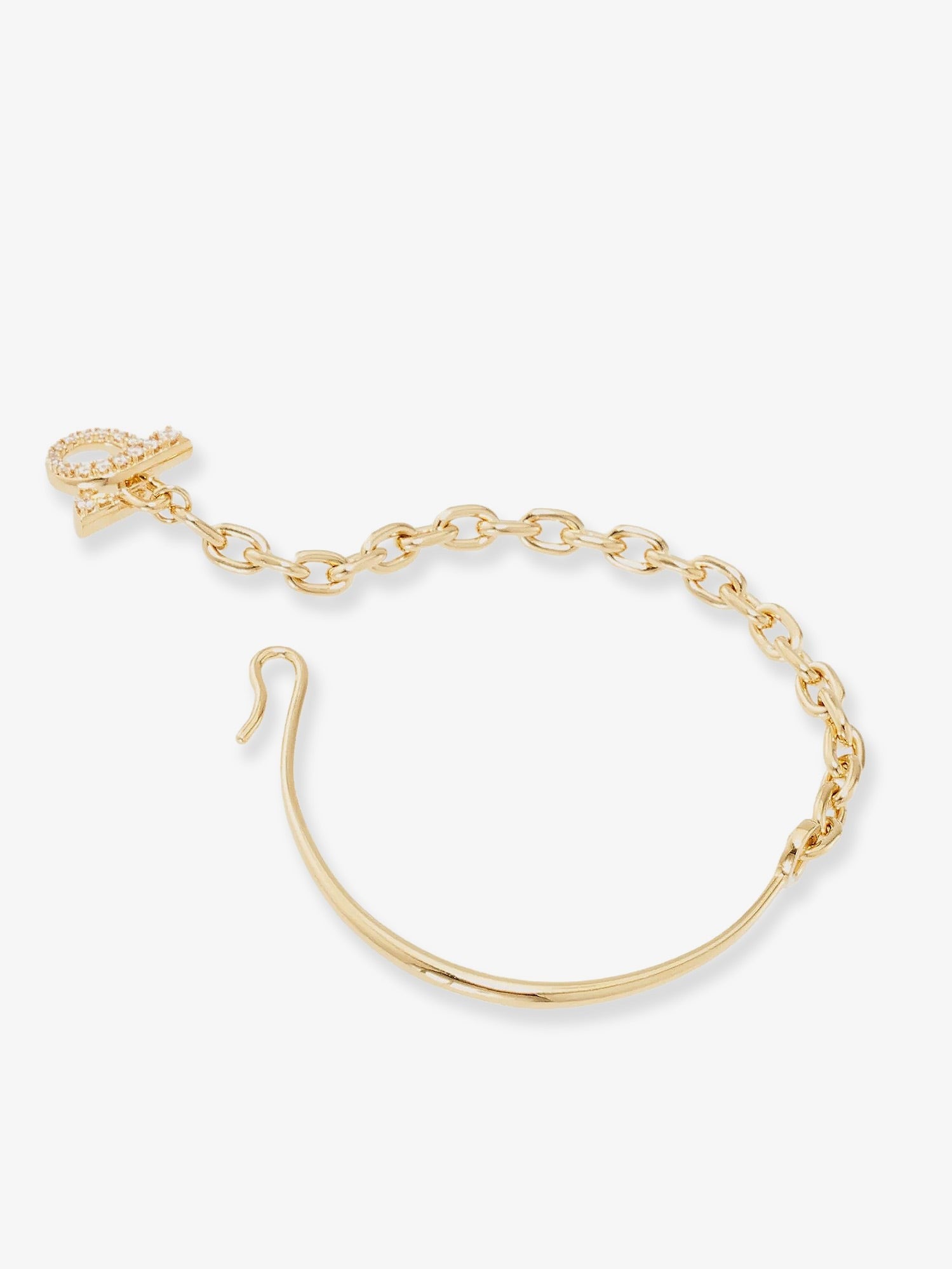 Ferragamo - Brass bracelet with Gancini detail