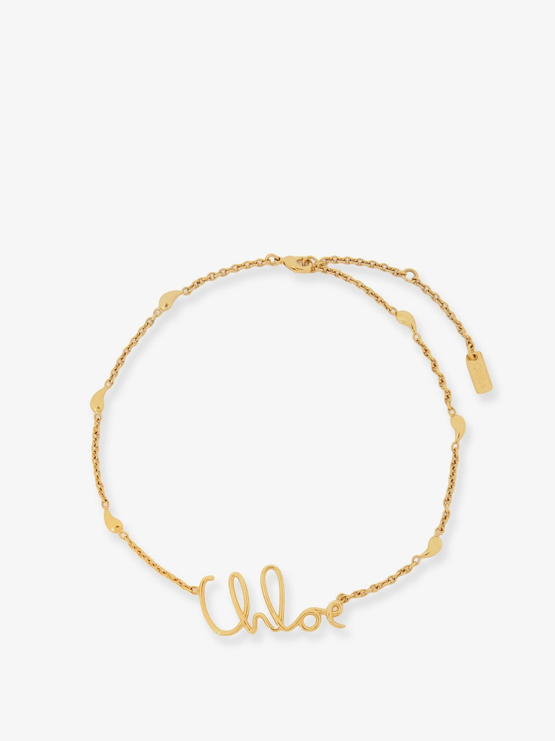CHLOE' - Brass necklace with lettering logo brass-necklace-with-lettering-logo_2e931911-26c4-4cf4-9e2d-d7ca21aa5b99