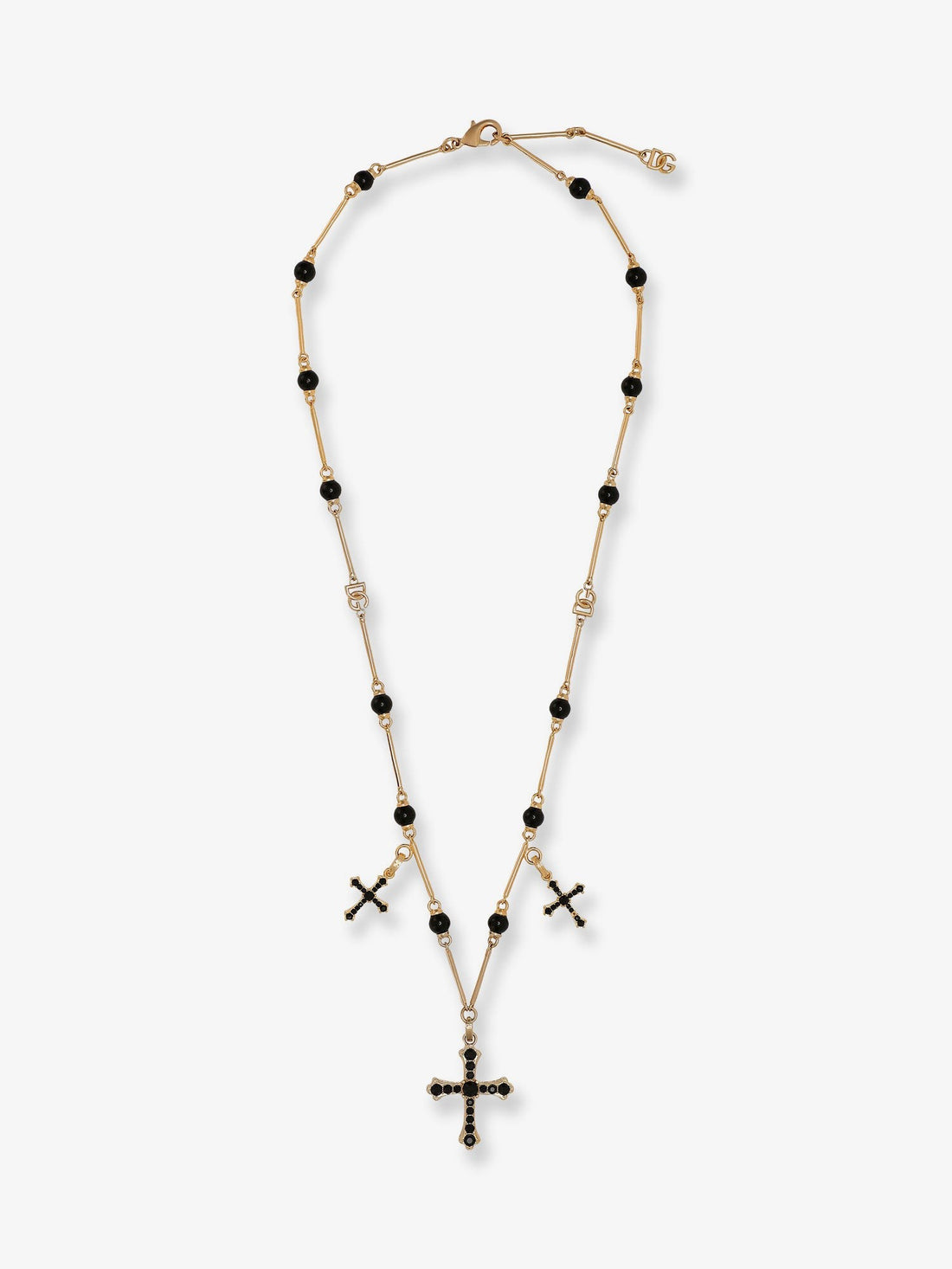 Dolce & Gabbana Brass rosary with cross charms