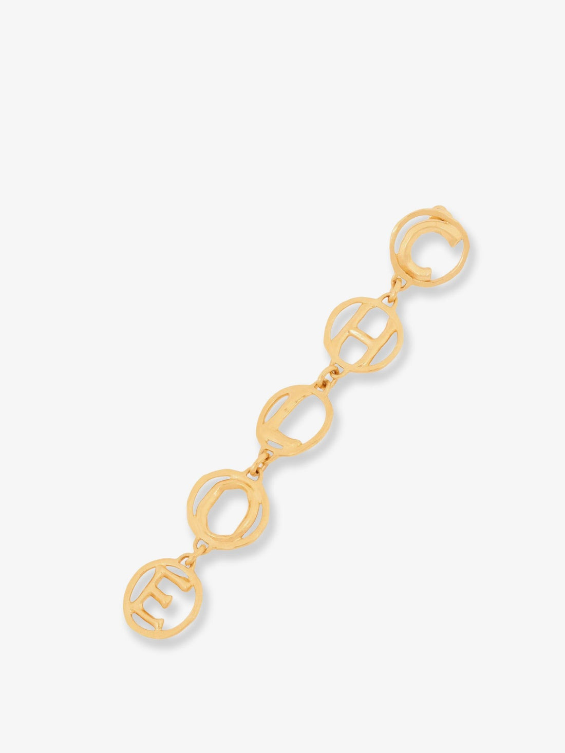 CHLOE' - Brass Script Earrings brass-script-earrings