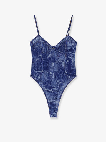 Diesel - Bridget nylon bodysuit with denim print bridget-nylon-bodysuit-with-denim-print_98f3e9cc-a2a9-46dd-af95-f37db687dae4
