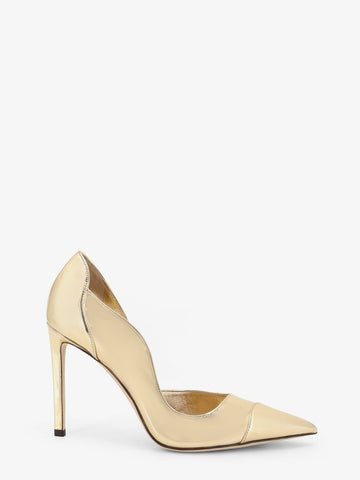 Jimmy Choo - Brigitte 100 Liquid Metal leather décolleté