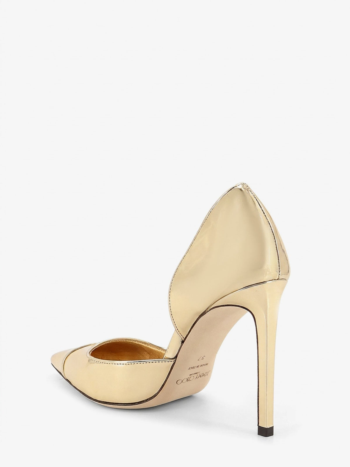 Jimmy Choo - Brigitte 100 Liquid Metal leather décolleté
