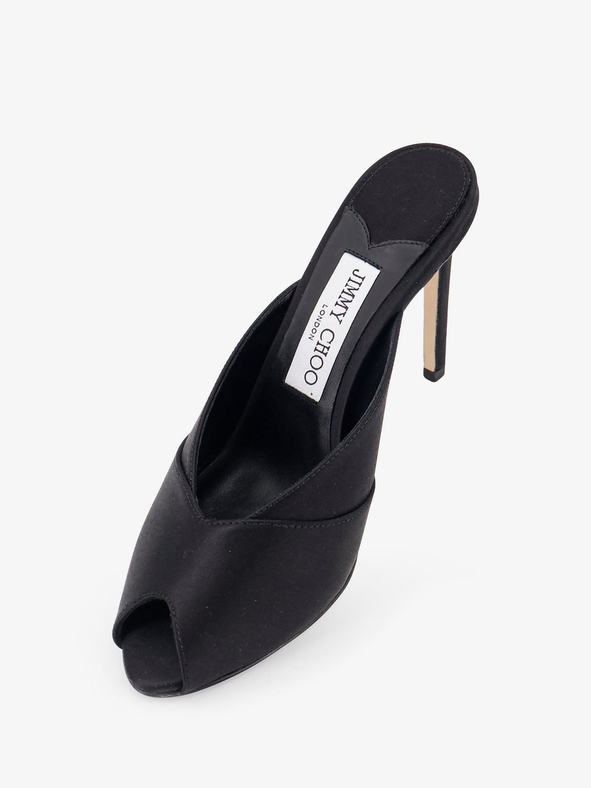 Jimmy Choo - Brigitte Mule 100 satin sandals