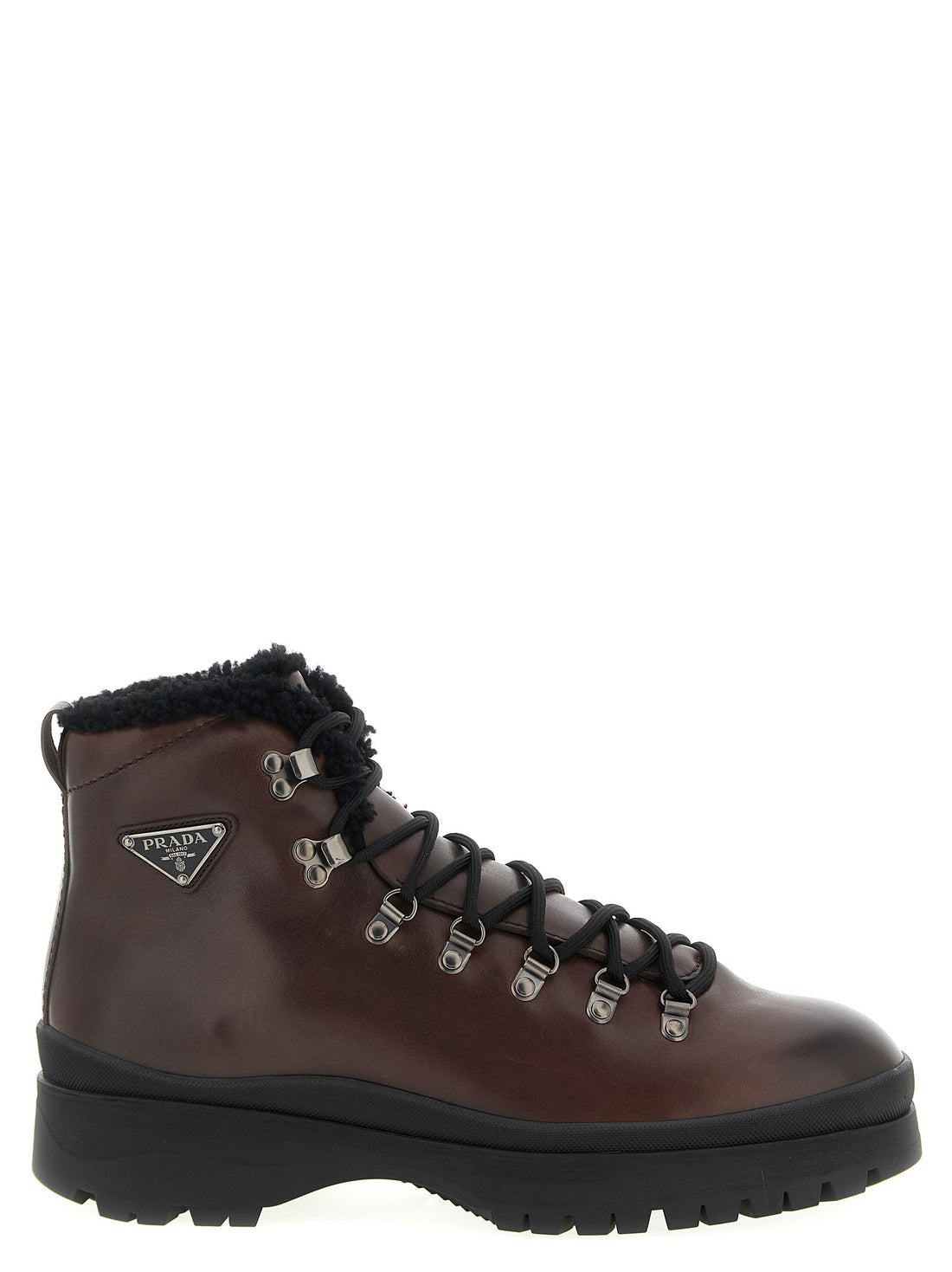 PRADA - 'Brixxen' ankle boots Brown 9