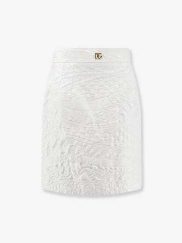 Dolce & Gabbana Brocade skirt with DG logo