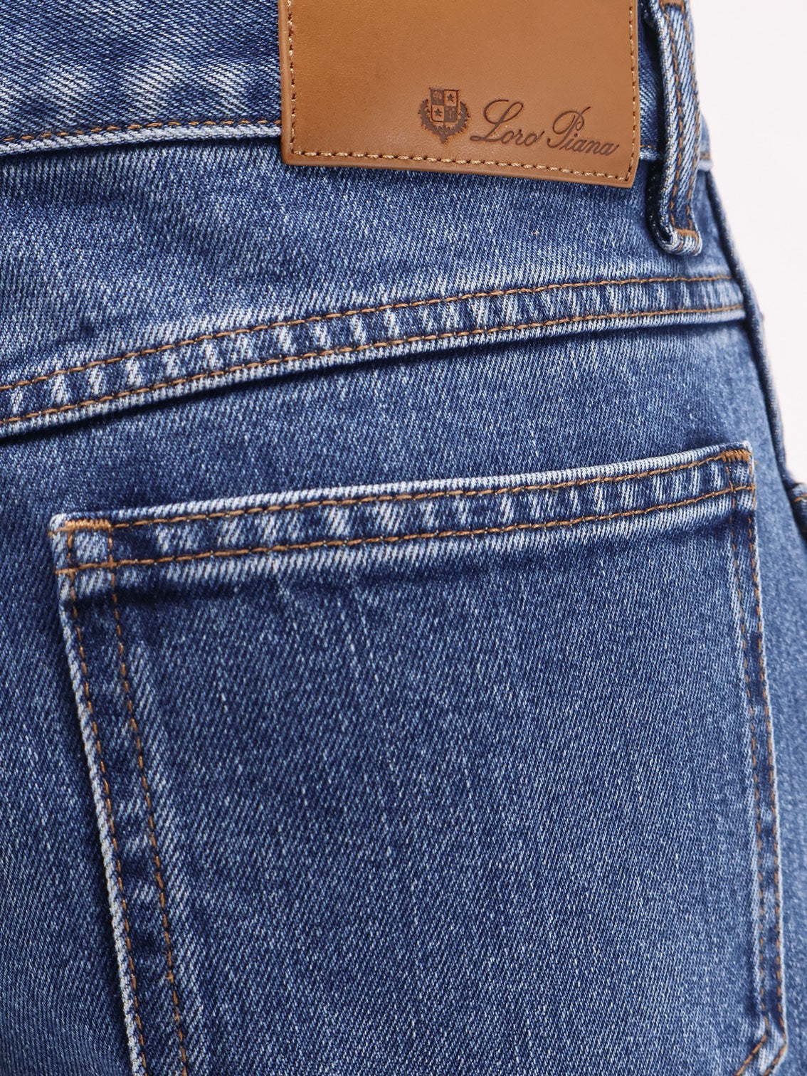LORO PIANA Brooke cotton and silk jeans