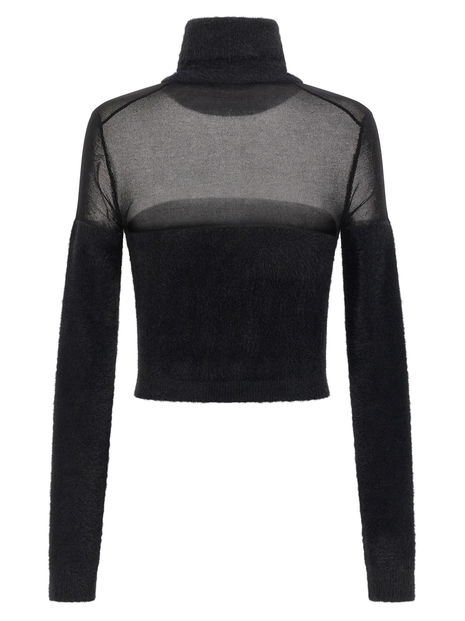 Elisabetta Franchi - Brushed insert turtleneck sweater