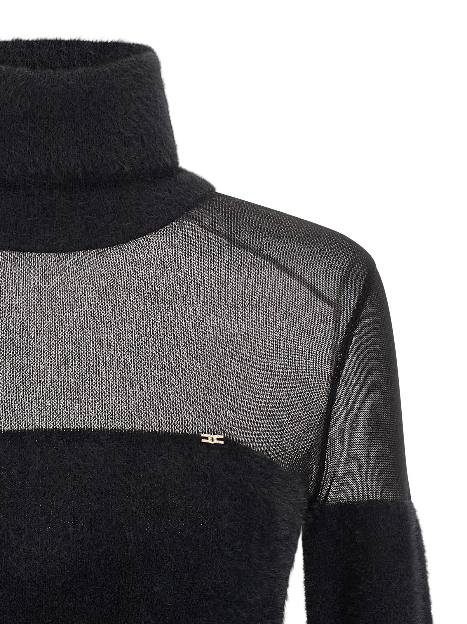 Elisabetta Franchi - Brushed insert turtleneck sweater