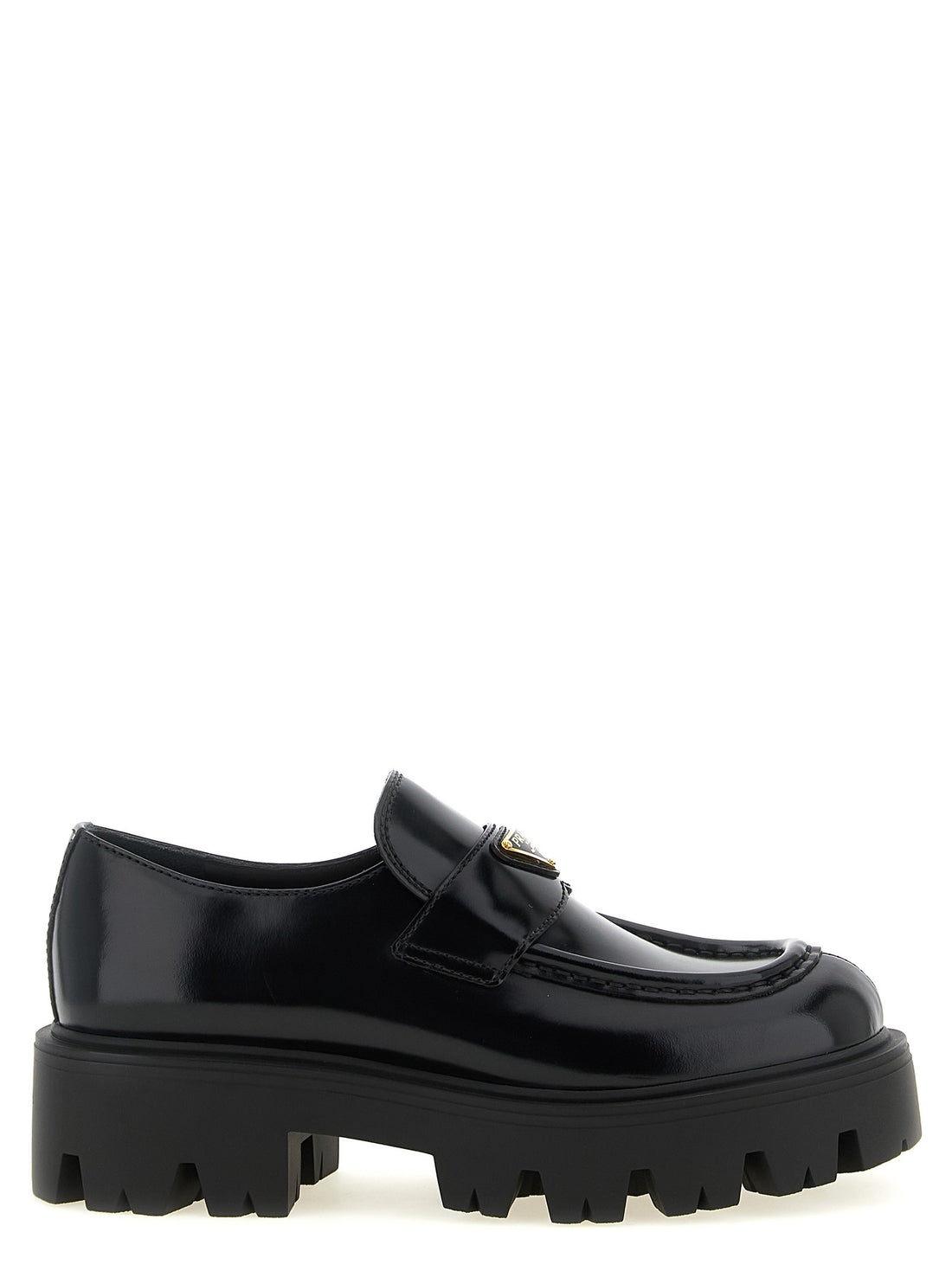 PRADA - Brushed leather loafers Black