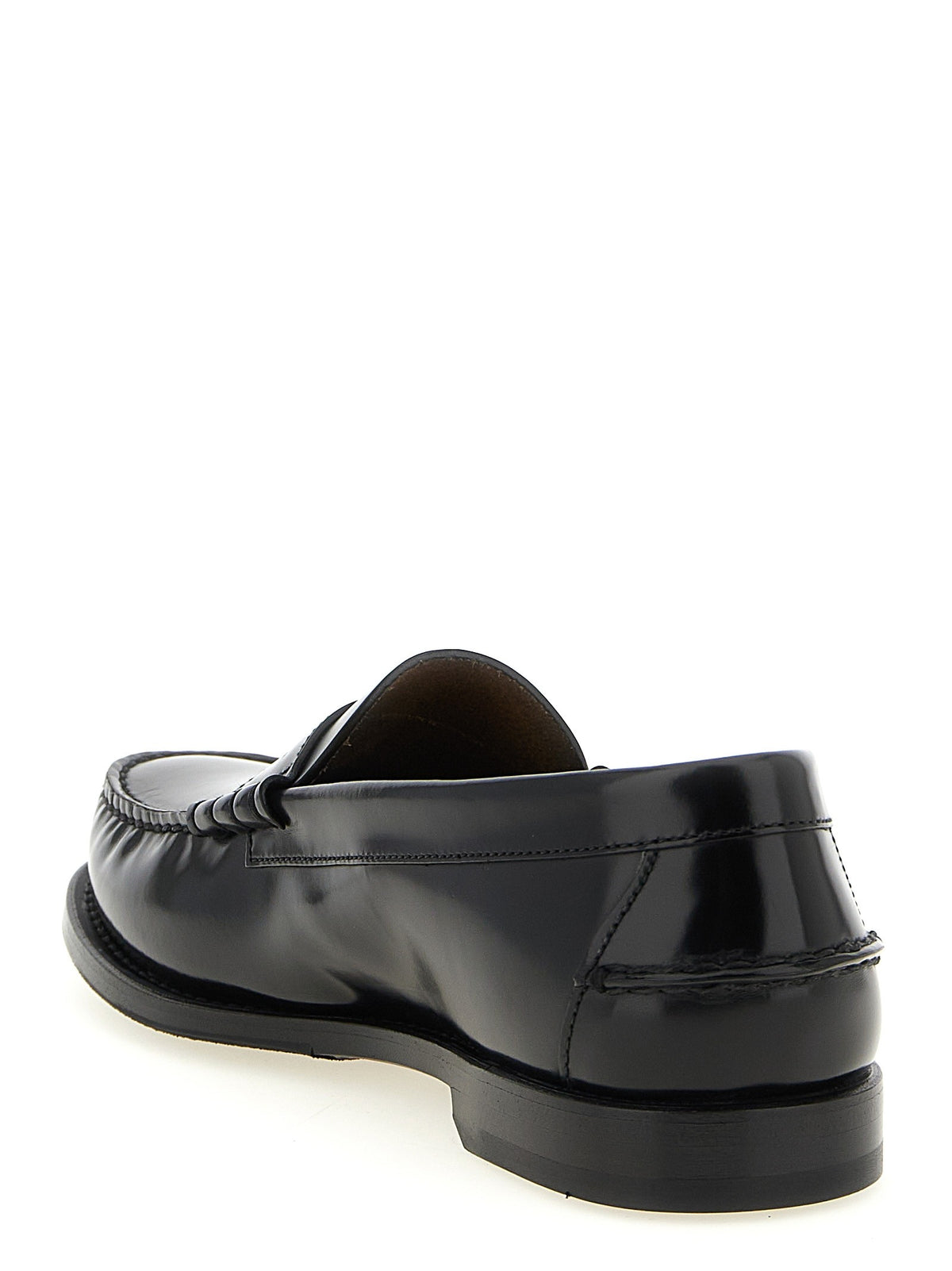 PRADA - Brushed leather loafers
