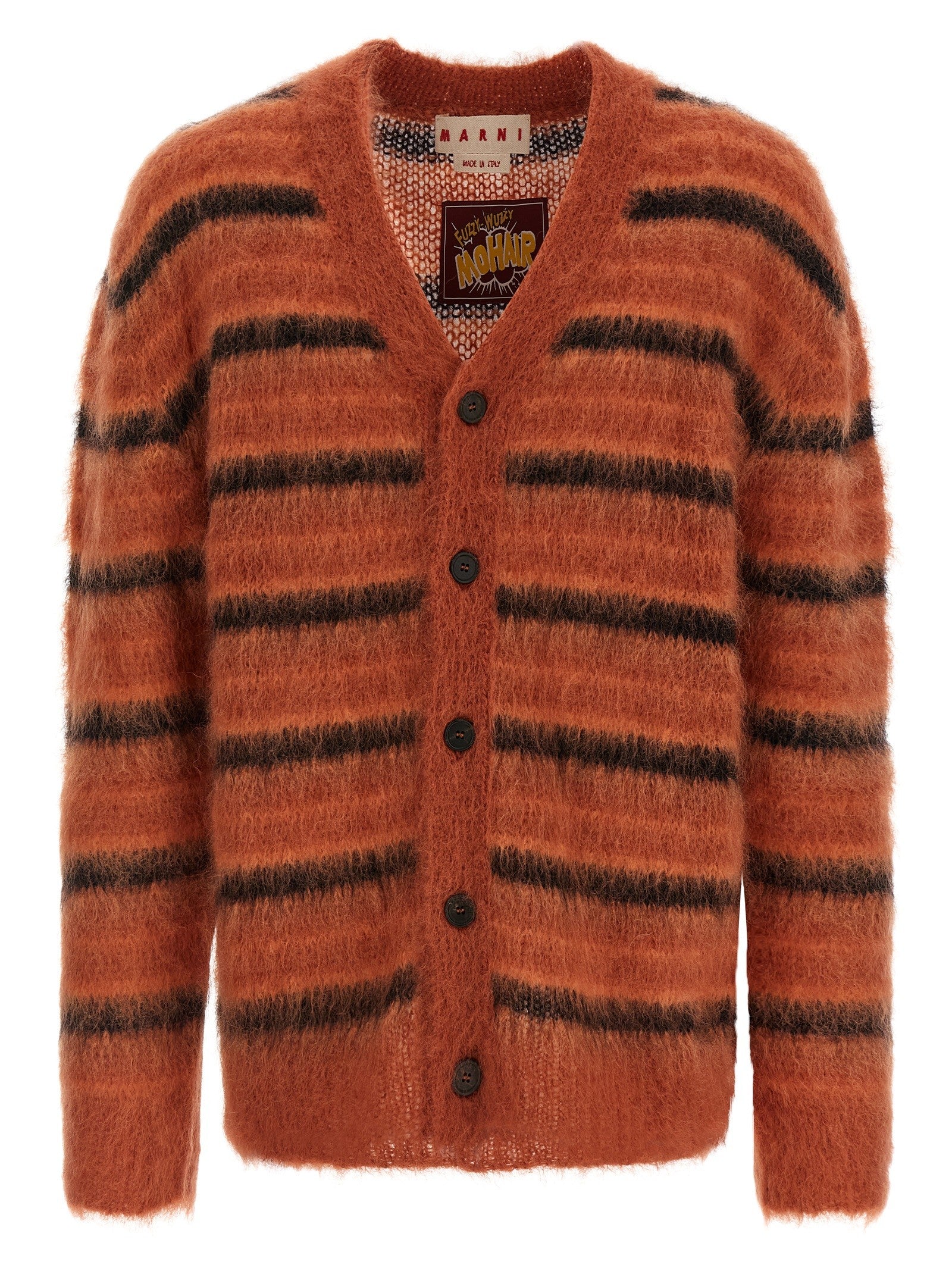 Marni - Brushed striped cardigan