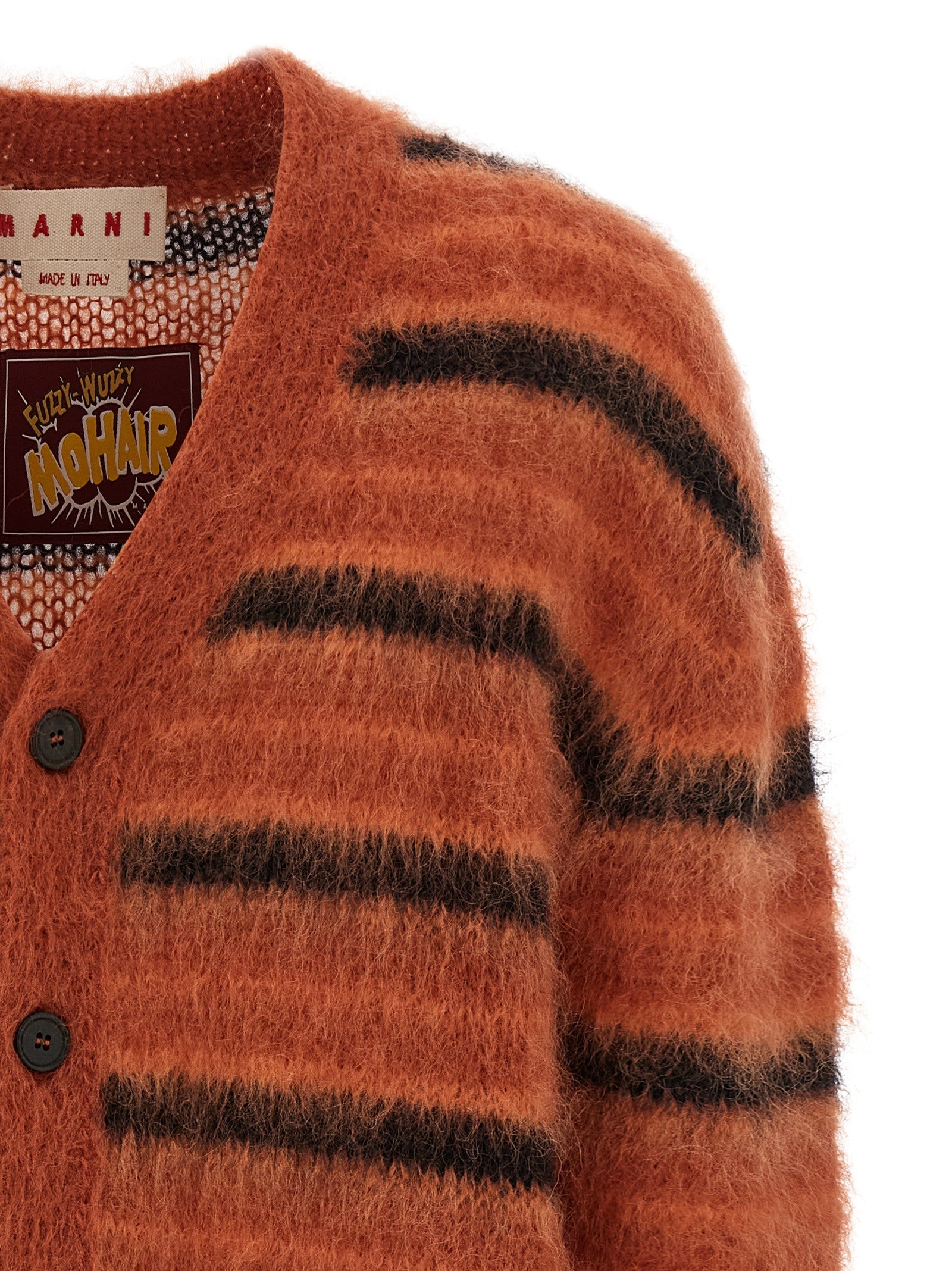 Marni - Brushed striped cardigan