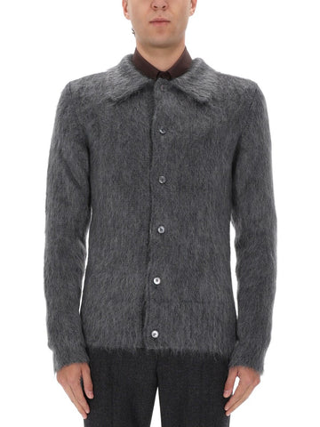 BRUSHED WOOL CARDIGAN