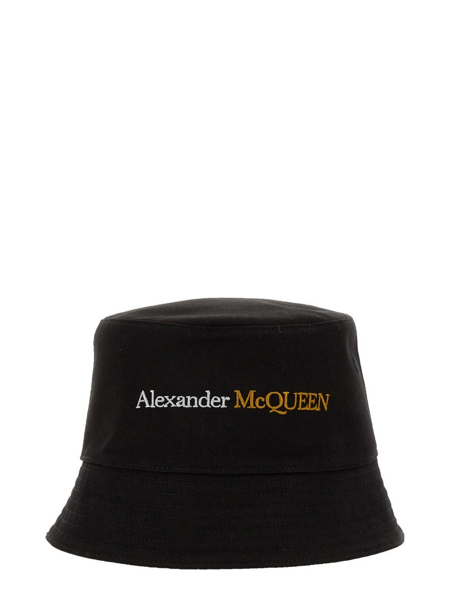 Alexander McQueen Black Logo Bucket Hat bucket-hat-with-logo_9c2eb9a1-7ed5-4afe-b8bb-48cfceae7380