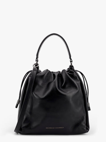Bucket Mellow leather bucket bag with Monili detail