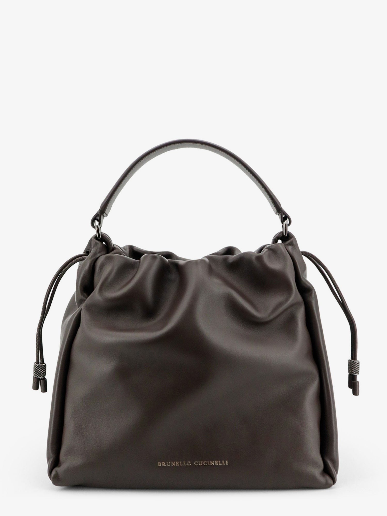 Brunello Cucinelli Bucket Mellow leather shoulder bag
