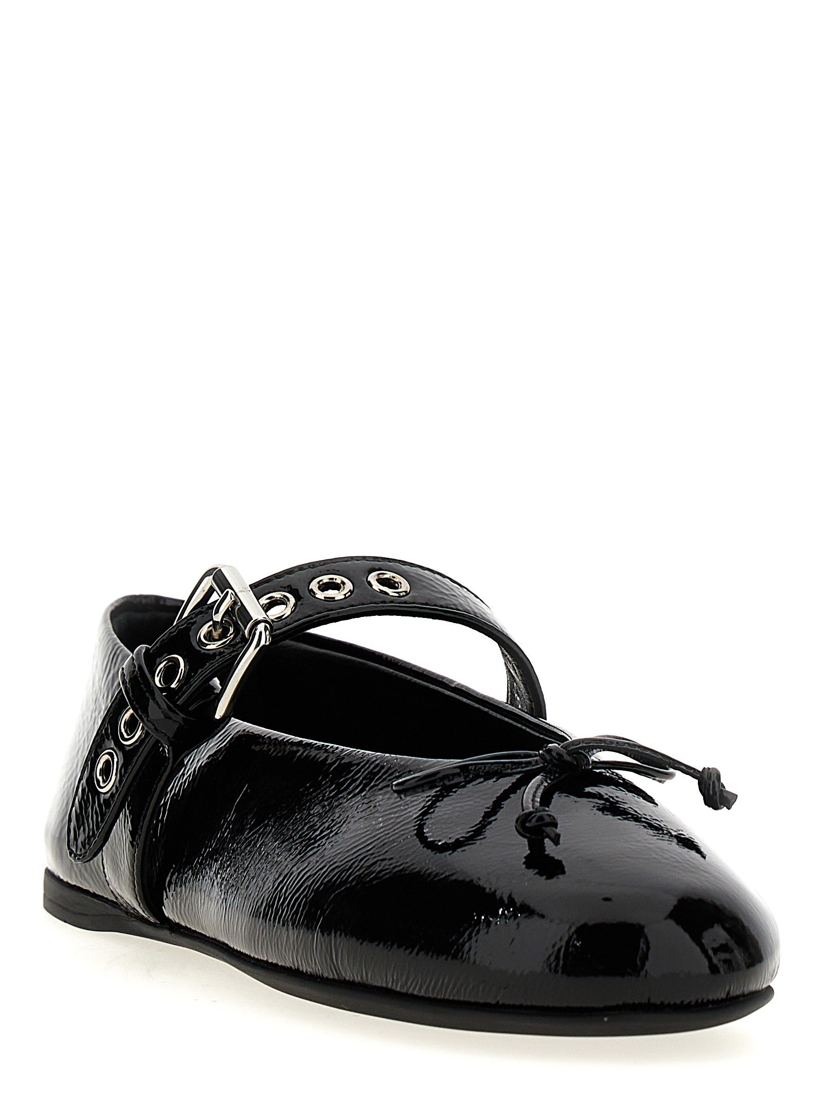 Miu Miu - Buckle and bow ballet flats