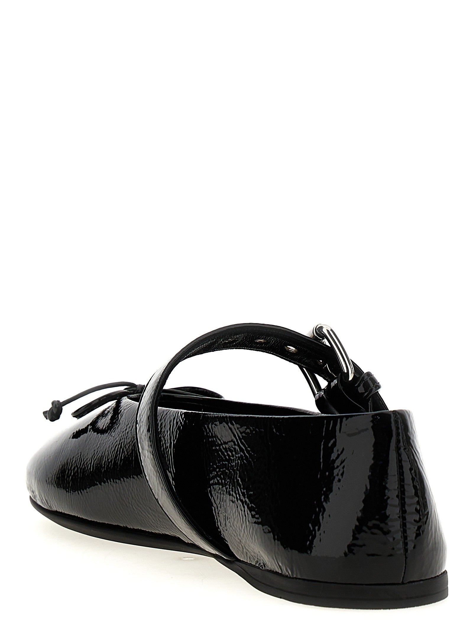 Miu Miu - Buckle and bow ballet flats