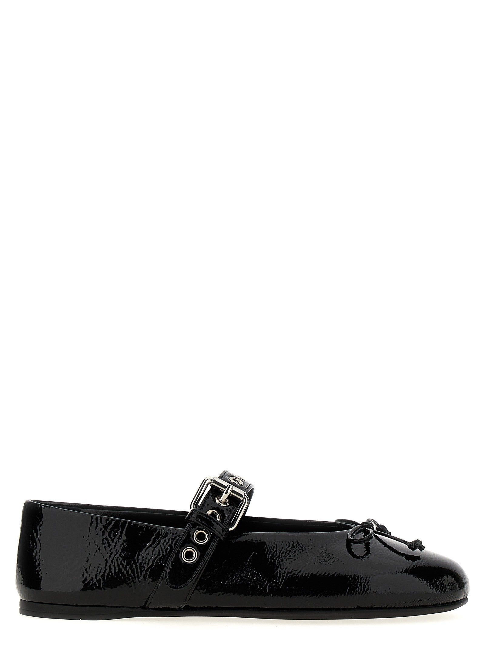 Miu Miu - Buckle and bow ballet flats