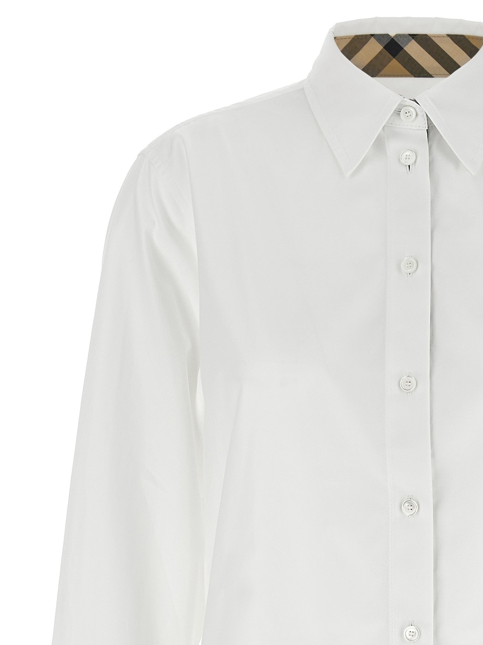 Burberry - Burberry Check insert shirt