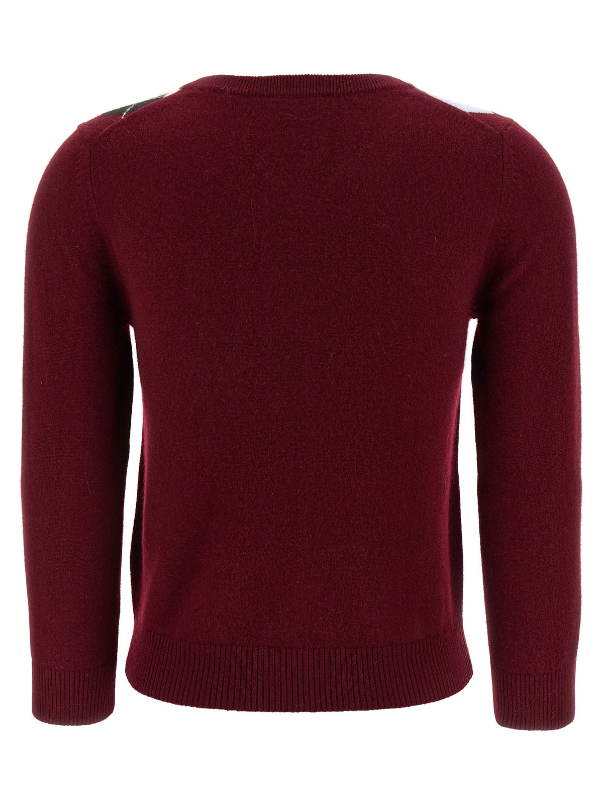GANNI - 'Burgundy Check' cardigan