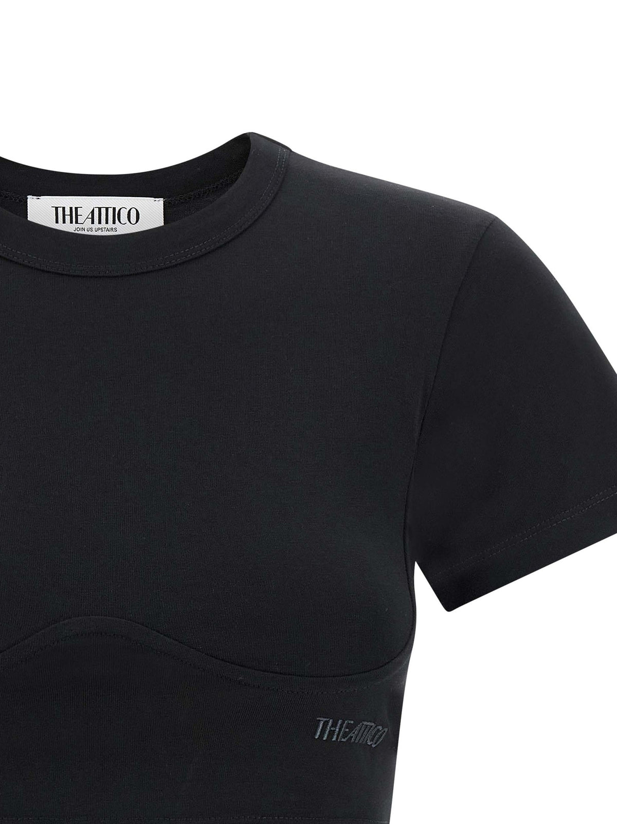The Attico - Bustier crop t-shirt