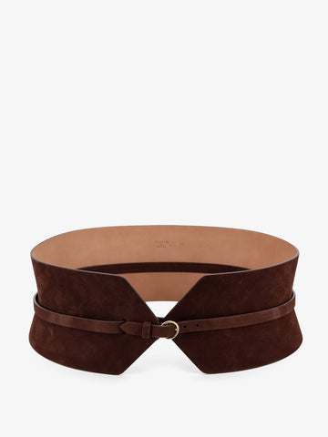 ALAIA - Bustier suede belt