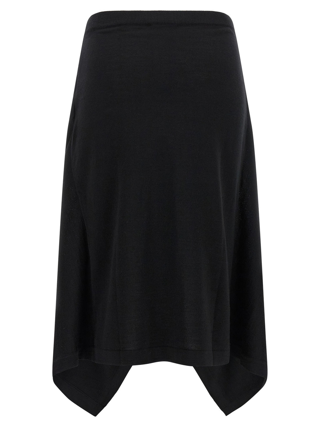 LEMAIRE - Button asymmetrical skirt Black