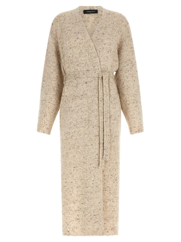 Fabiana Filippi - Buttoned yarn maxi cardigan