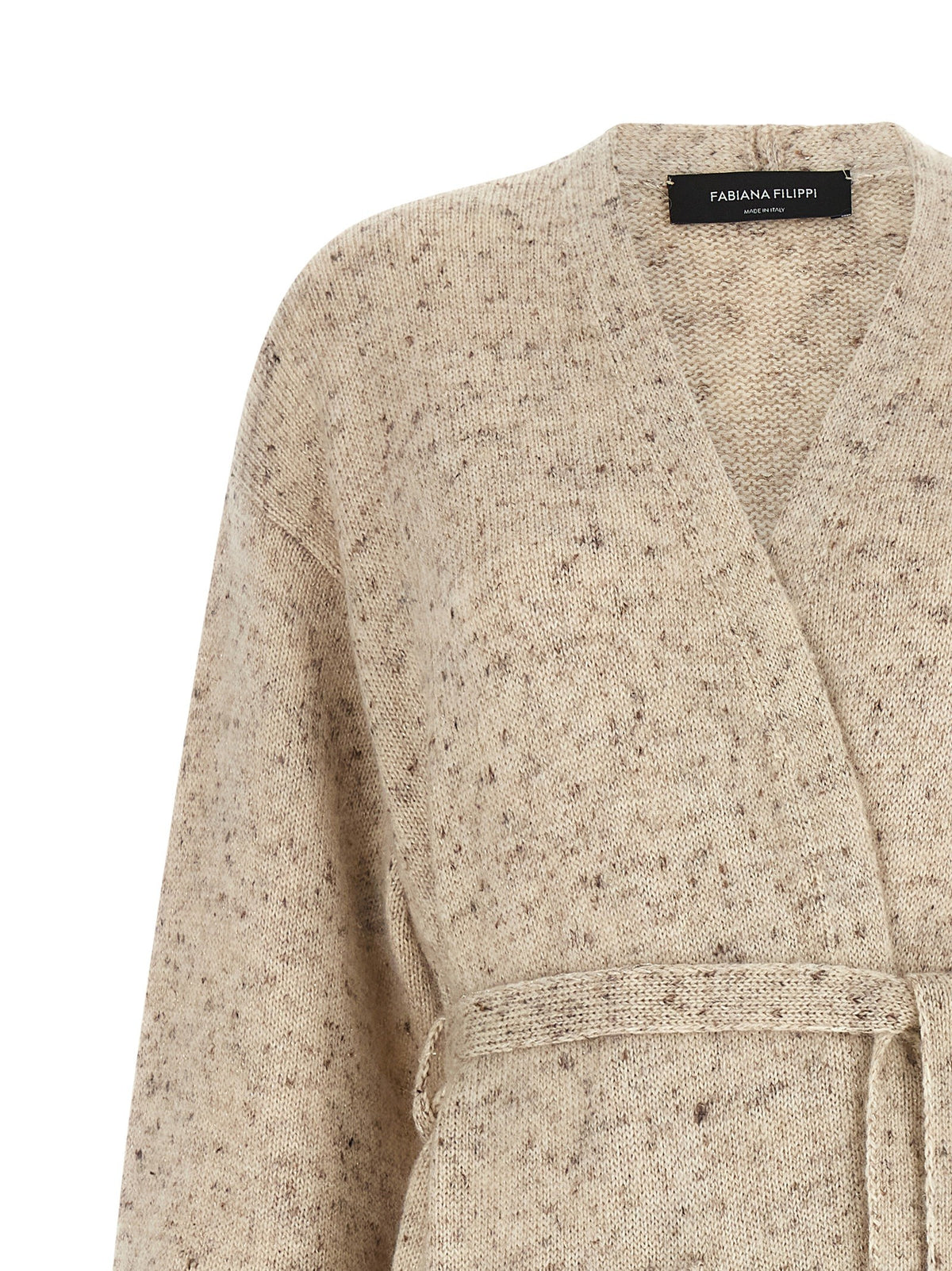 Fabiana Filippi - Buttoned yarn maxi cardigan