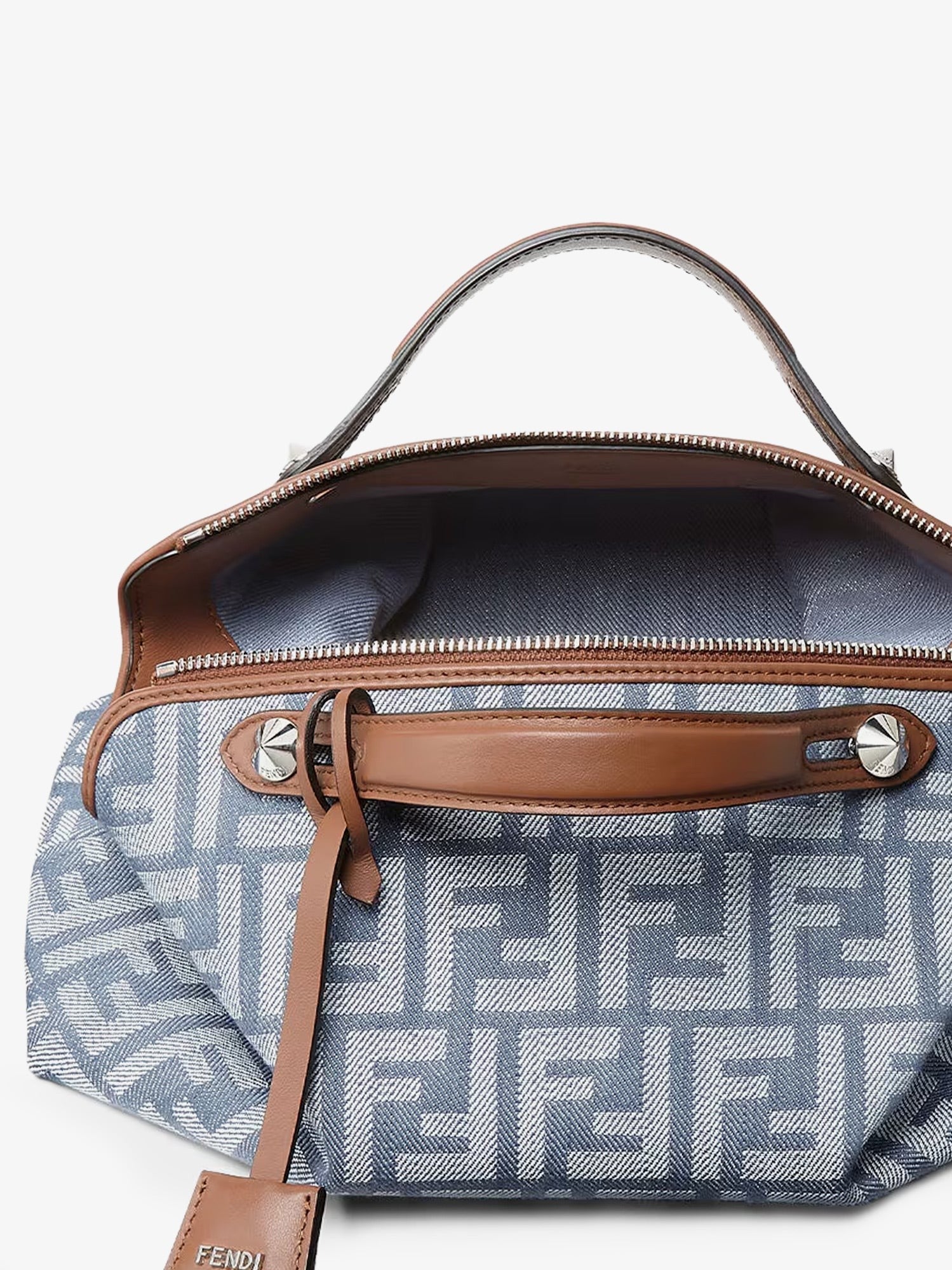 By The Way Soft Medium FF Jacquard denim crossbody bag