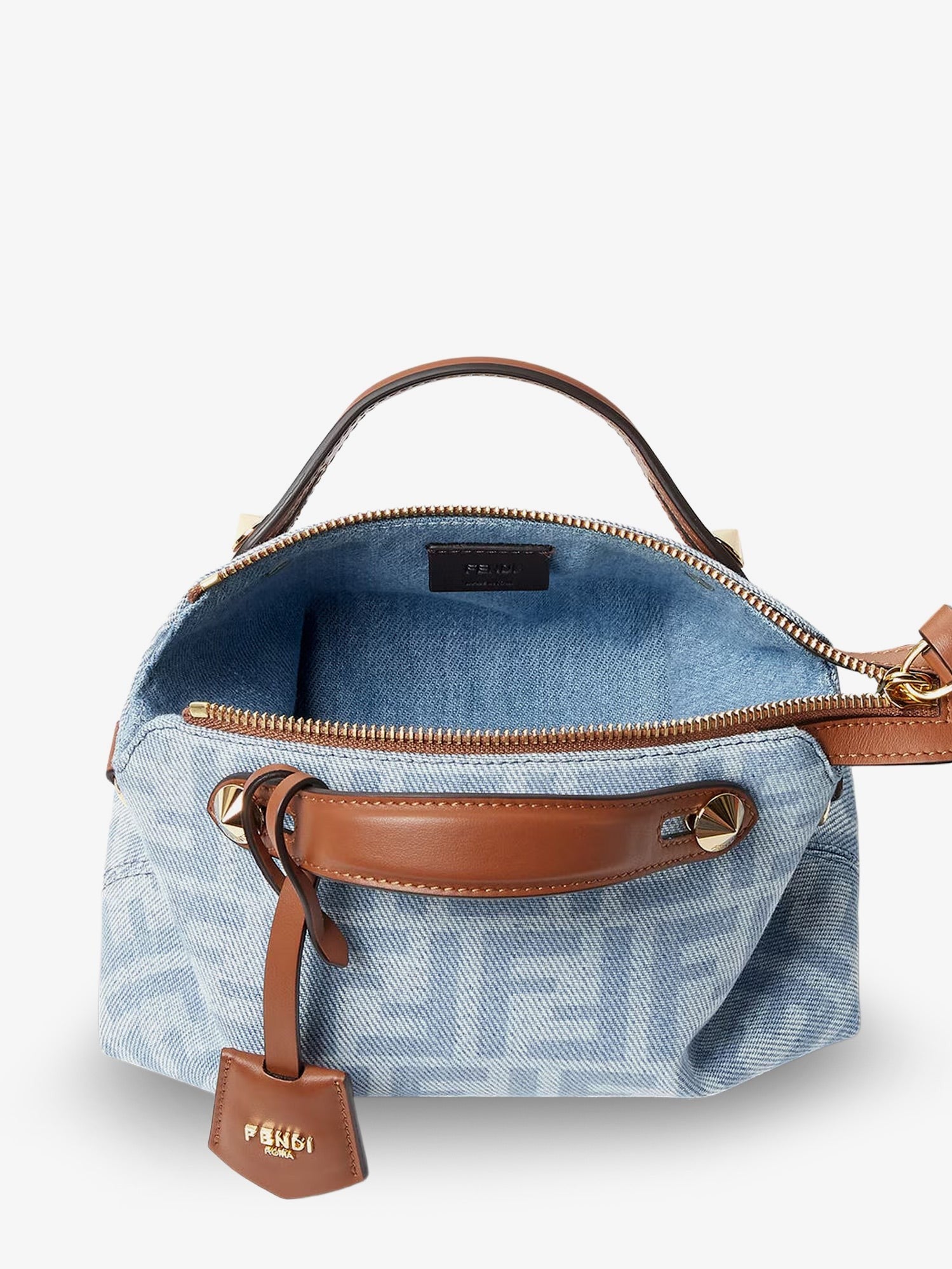 Fendi - By The Way Soft Mini FF denim handbag