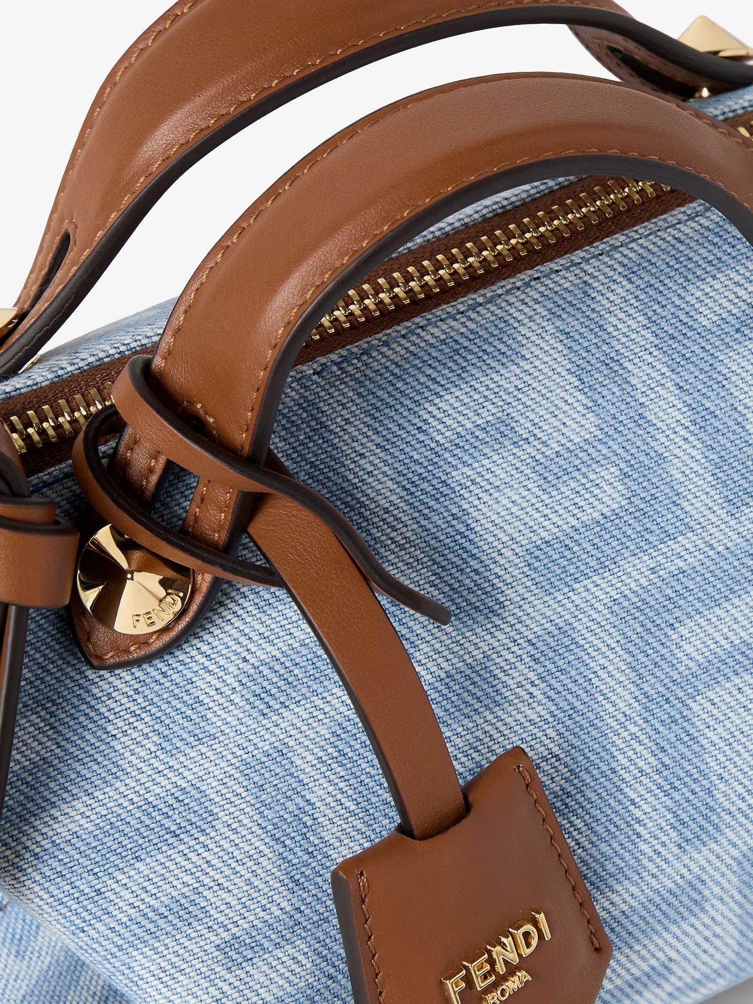 Fendi - By The Way Soft Mini FF denim handbag