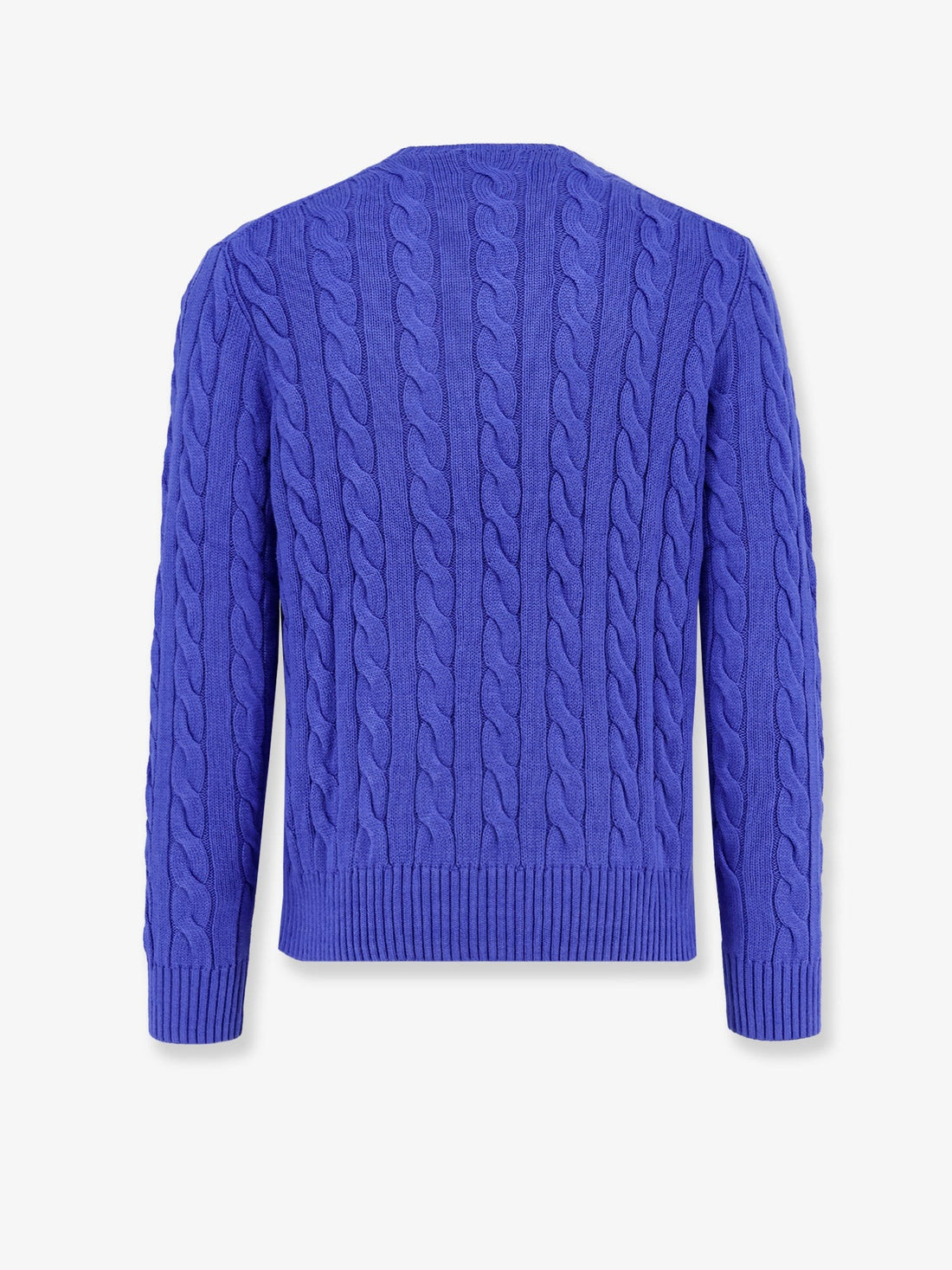 Cable knit sweater with iconic embroidery