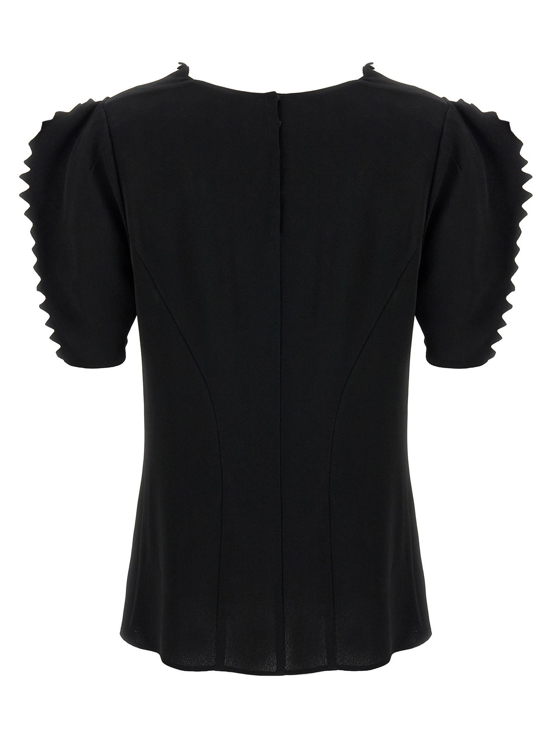 PRADA - Cady crêpe top Black 40 IT