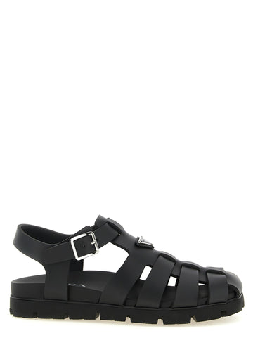 PRADA - Cage sandals Black