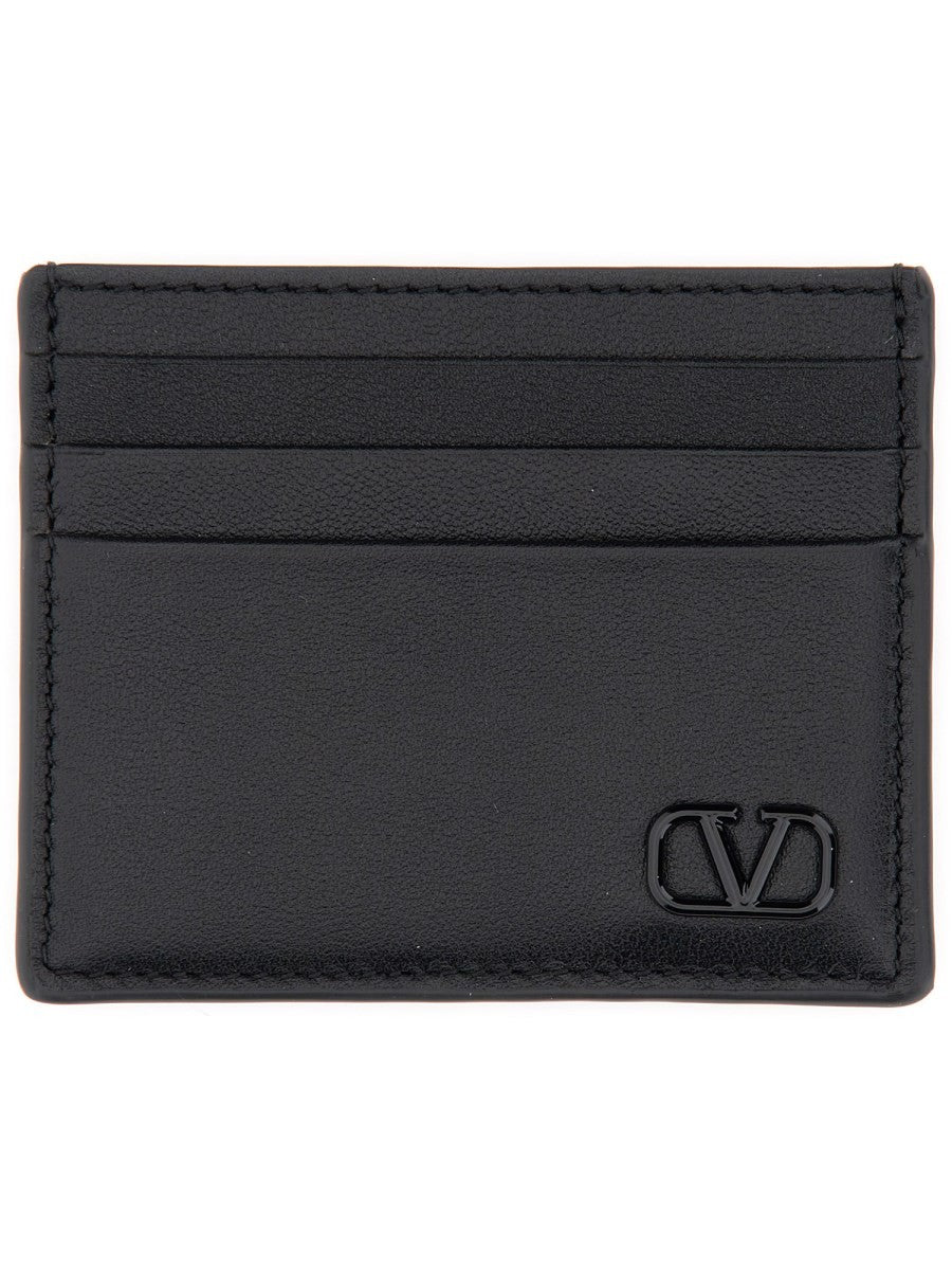 CALFSKIN "VLOGO SIGNATURE" CARD HOLDER